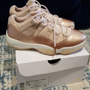 Rose gold Nike Jordan 11 7.5 womens